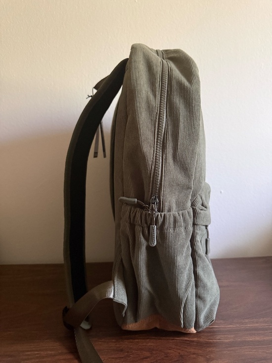 Steve Madden Olive Green Corduroy Laptop Large Backpack Bag main image 8